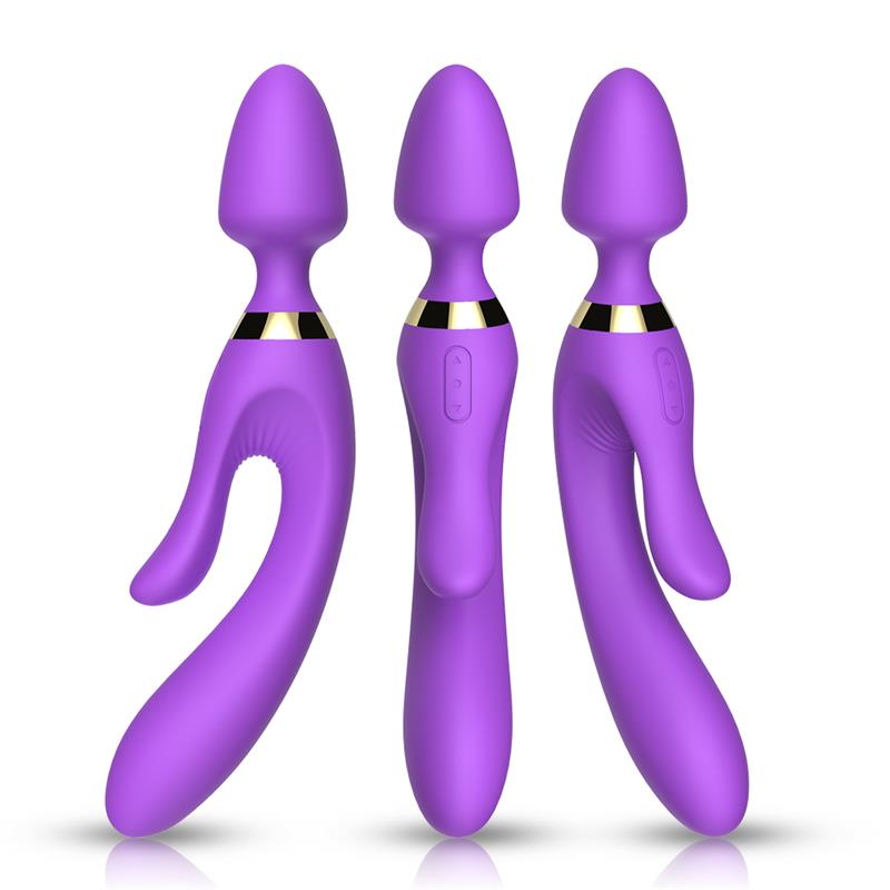 Masajeador y Vibrador Púrpura - Imagen 3