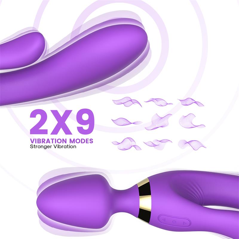 Masajeador y Vibrador Púrpura - Imagen 5