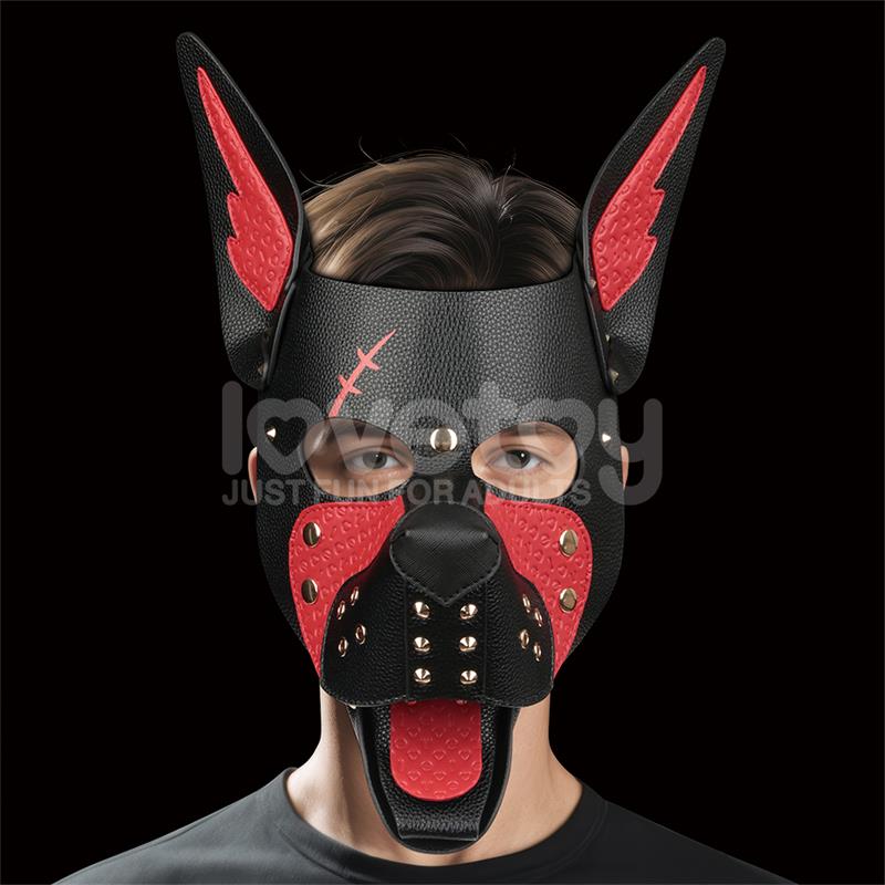 Máscara Cachorro Rebellion Reign Scarred Alpha Rojo - Imagen 6