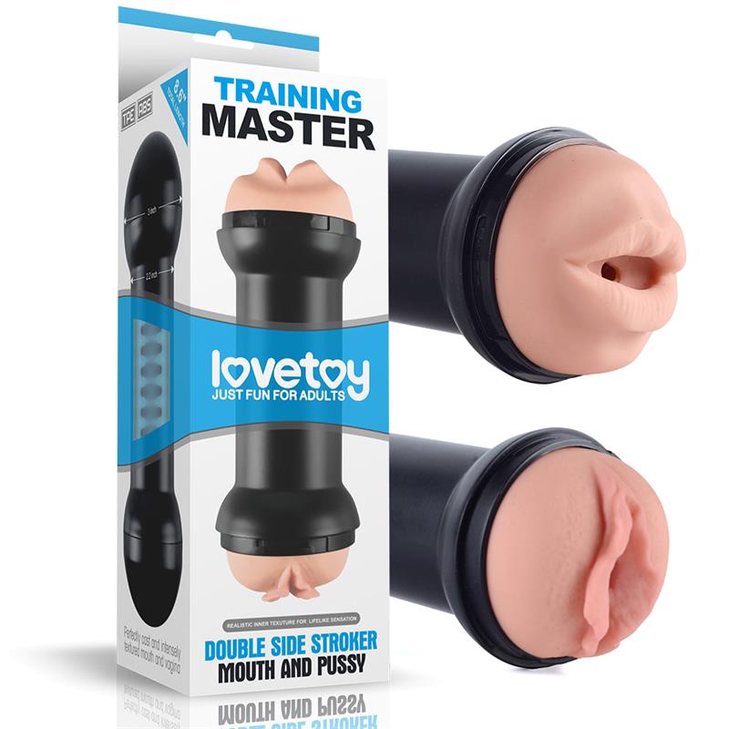 Masturbador Doble Training Master Vagina y Boca - Imagen 3