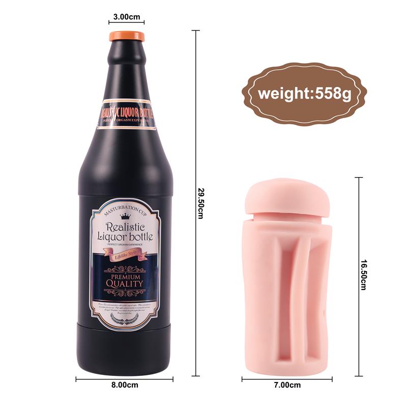 Masturbador Masculino Vagina Sonya Botella Cerveza - Imagen 3