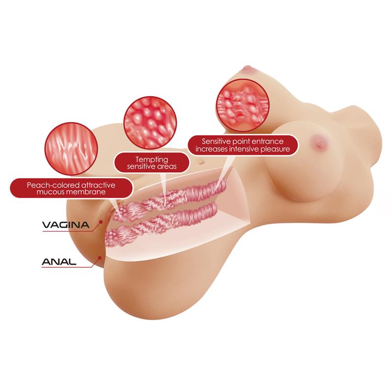 Masturbador Vagina y Ano 1.9kg - Imagen 3