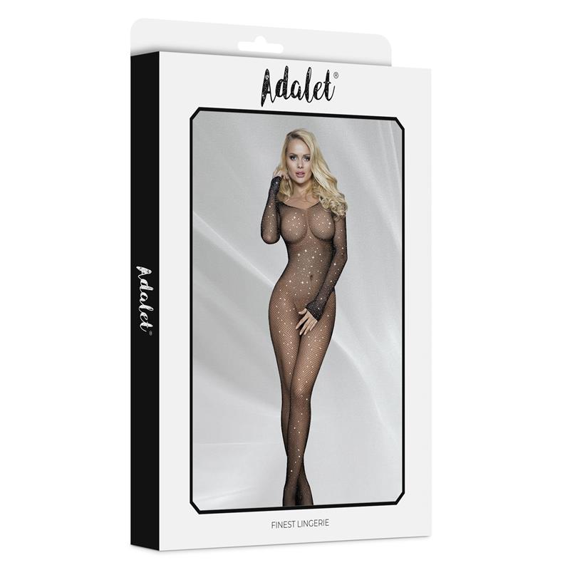 Maty Bodystocking Entepierna Abierta con Brillantes - Imagen 3