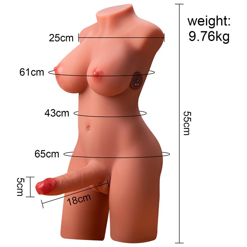 Miah Lady Boy Torso con Vibración y Thrusting 9.8 kg - Imagen 3