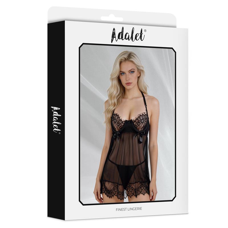 Mila Babydoll con Pecho Ajustable y Tanga - Imagen 3