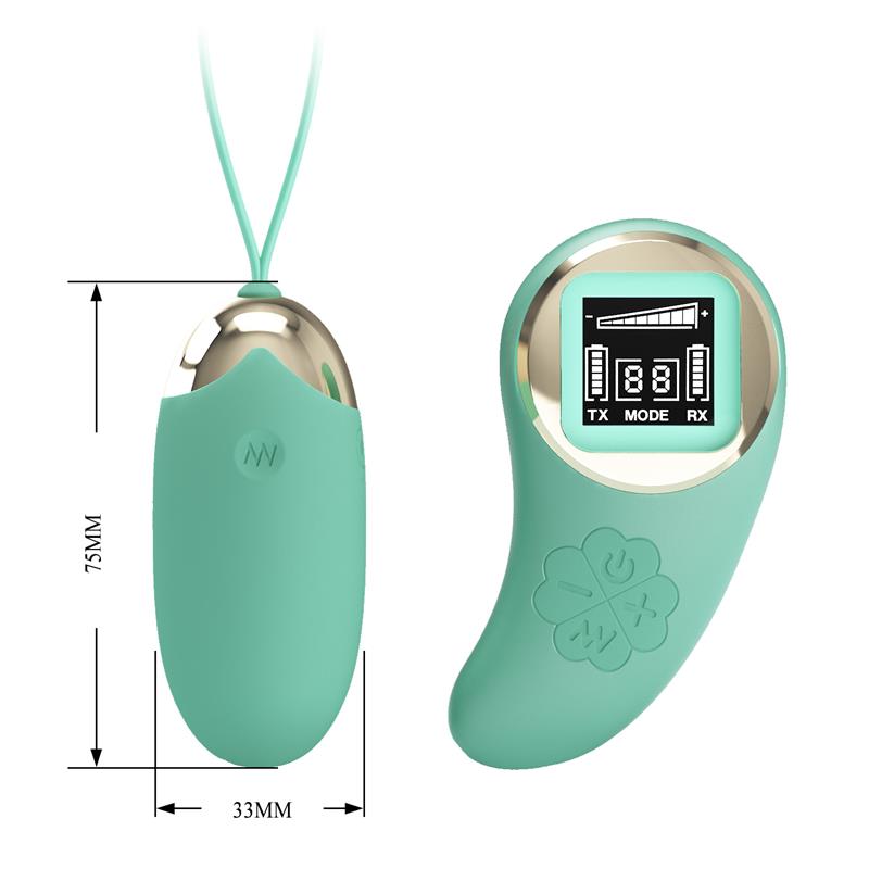 Mina Huevo Vibrador con Control Remoto Pantalla Digital Verde - Imagen 4