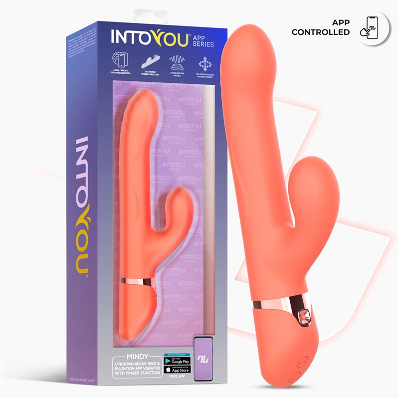 Mindy Vibrador con Anillo de Bolas Up and Down, Finger y Pulsación con APP - Imagen 3