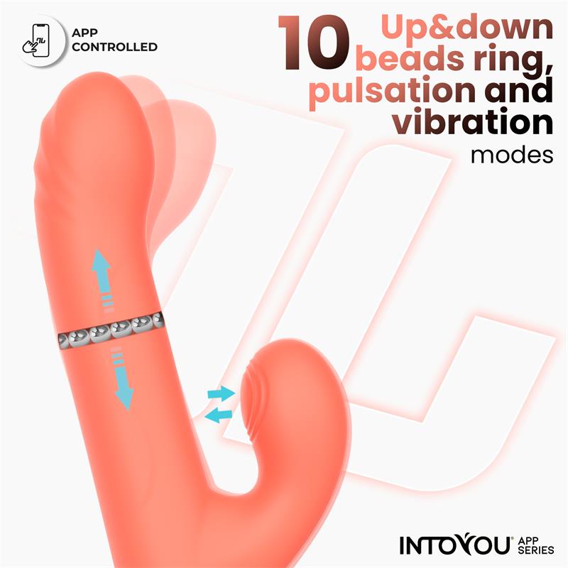 Mindy Vibrador con Anillo de Bolas Up and Down, Finger y Pulsación con APP - Imagen 4