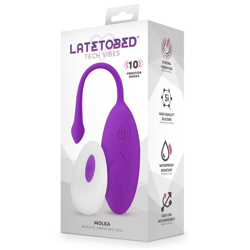 Molka Huevo Vibrador con Control Remoto - Imagen 6