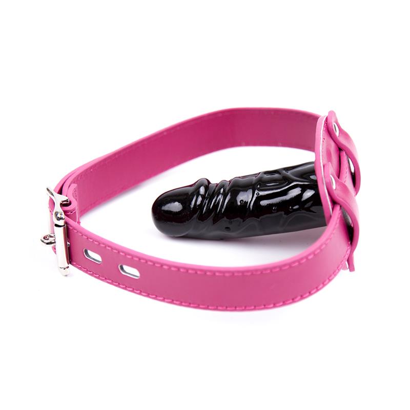 Mordaza de Dildo Ajustable 46-58 cm - Dildo: 10 cm - Imagen 4