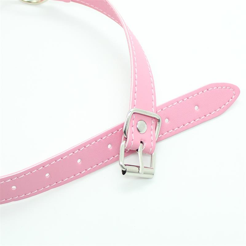 Mordaza Transpirable Ajustable Bola 4,5 cm Rosa - Imagen 3