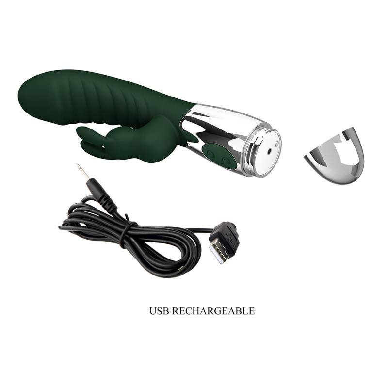 Naughty Bunny Vibrador 30 Funciones Verde - Imagen 5
