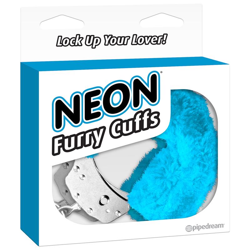 Neon Esposas Forradas Color Azul - Imagen 3