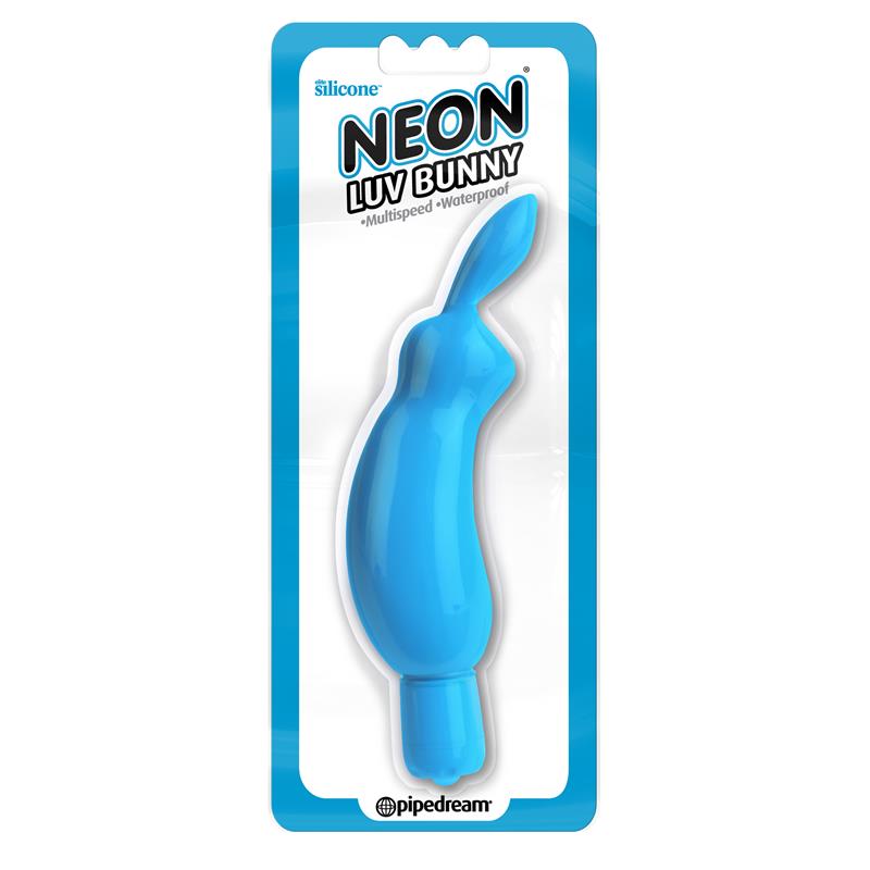 Neon Mini Vibrador Luv Bunny Azul - Imagen 3