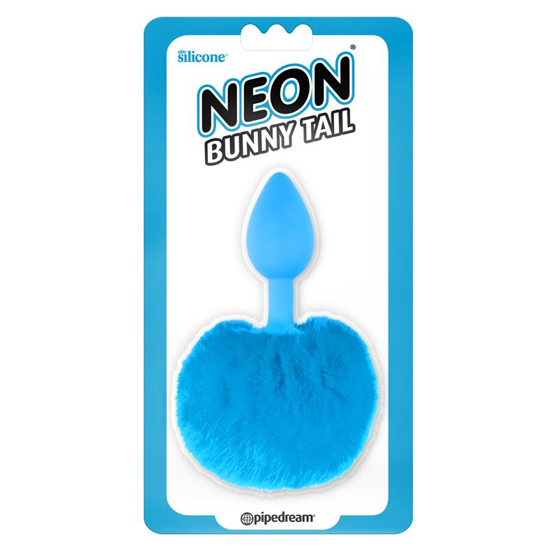 Neon Plug Anal con Cola Azul - Imagen 3