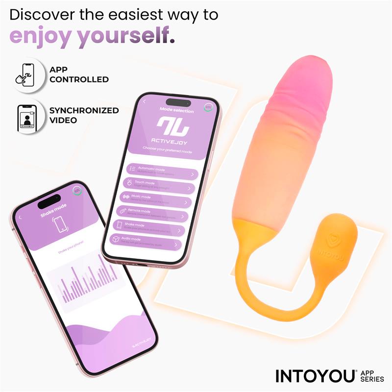 NexEgg Motion Huevo Vibrador con Thrusting App Naranja/Rosa - Imagen 5