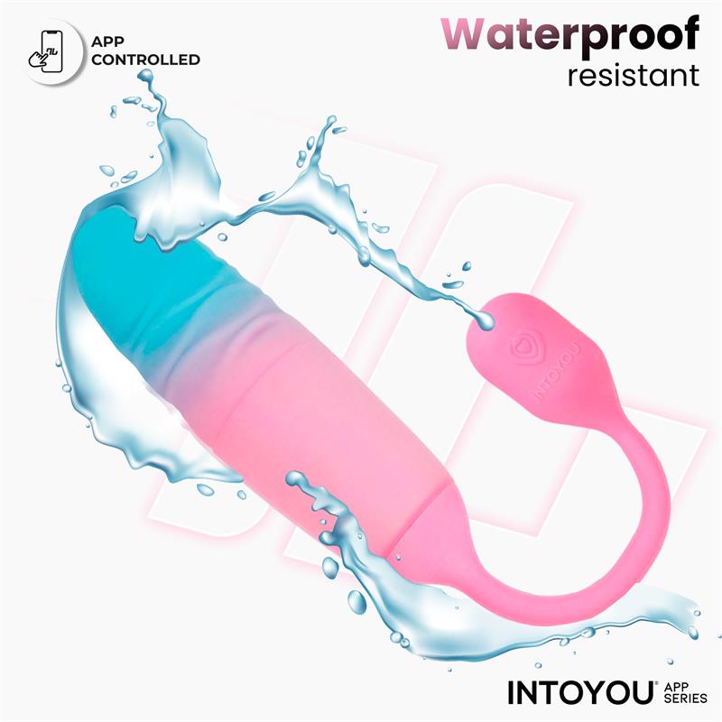 NexEgg Motion Huevo Vibrador con Thrusting App Rosa/Turquesa - Imagen 5