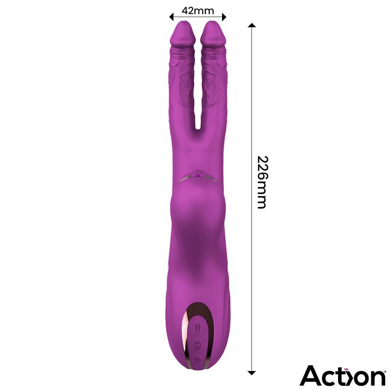 Nico Vibrador con Dildos Alternantes y Bola Percutora 4 Motores - Imagen 3