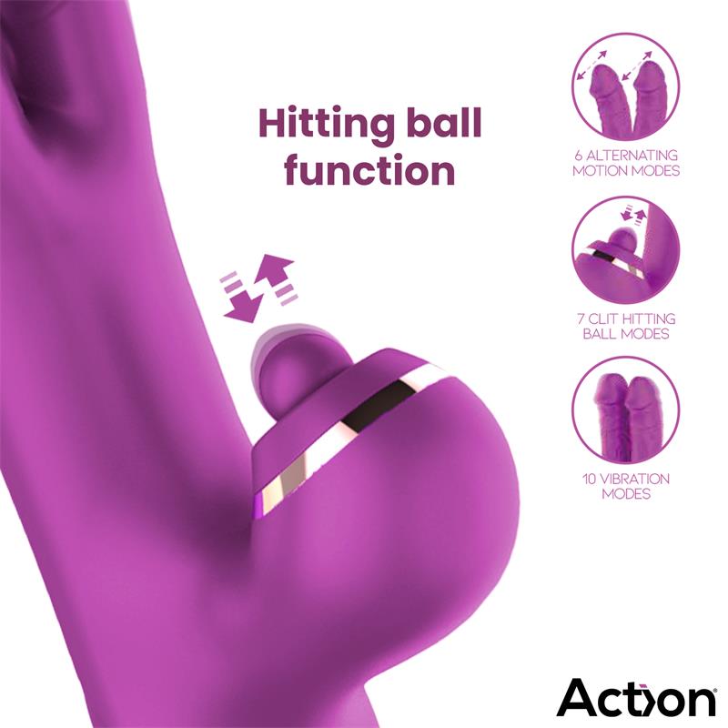Nico Vibrador con Dildos Alternantes y Bola Percutora 4 Motores - Imagen 5