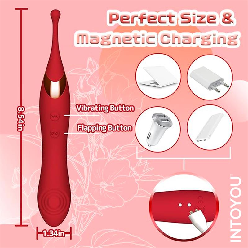 Onax Estimulador Doble Vibrador de Punto y Doble Pulsación USB - Imagen 4