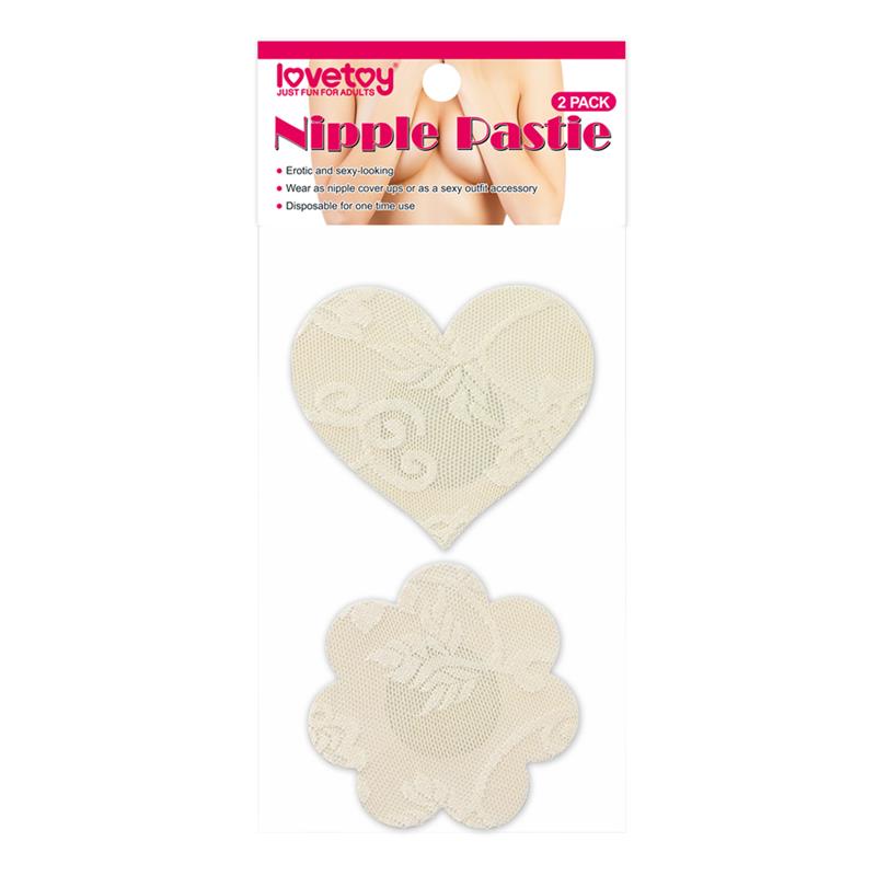 Pack Pezoneras Flor y Corazón Beige - Imagen 4