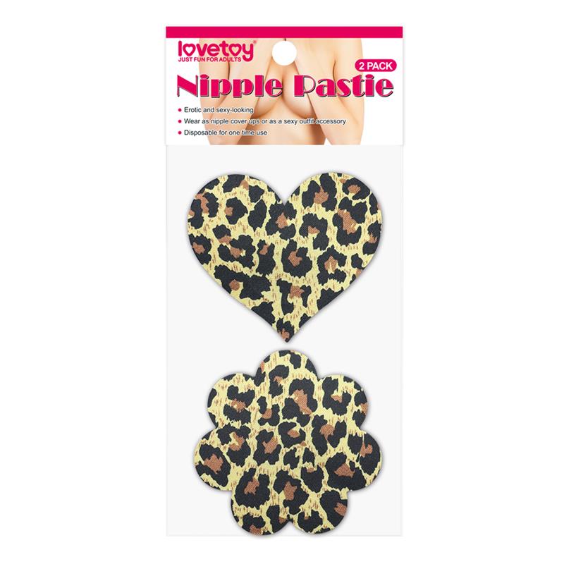 Pack Pezoneras Flor y Corazón Leopardo - Imagen 5