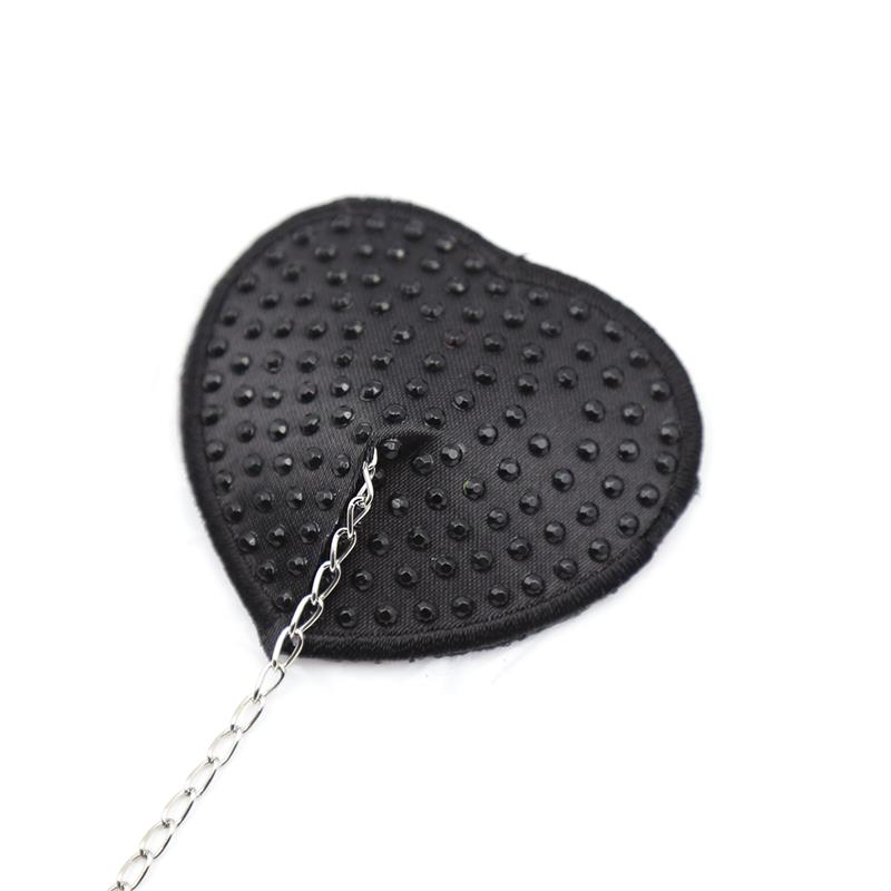 Pezoneras con Cadena de Metal Negro - Imagen 3