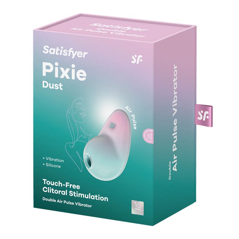 Pixie Dust Succionador de Clítoris con Vibración Menta/Rosa - Imagen 3