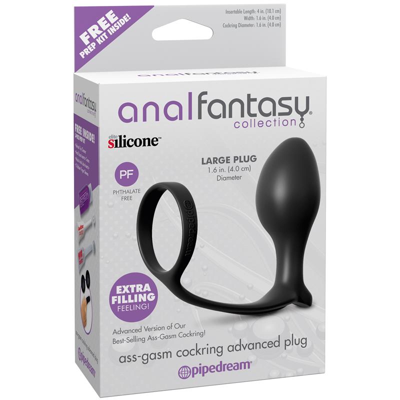 Plug Anal Ass-Gasm Advanced Plug Negro - Imagen 4
