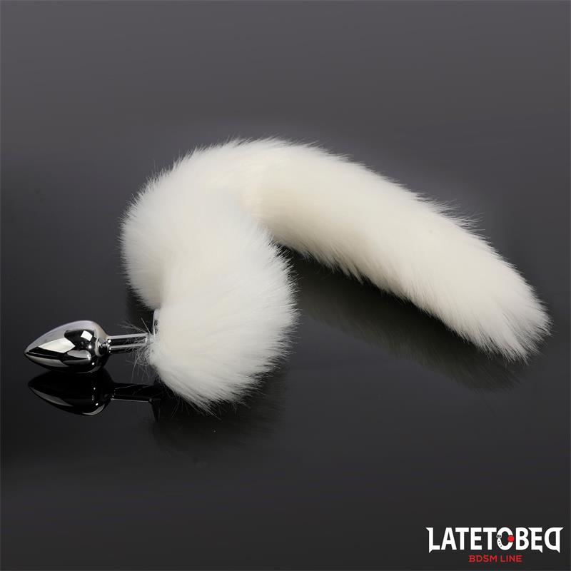Plug Anal con Cola Blanco 40 cm - Imagen 5