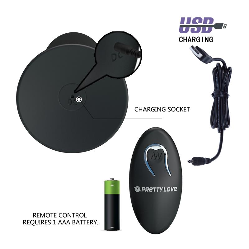 Plug Anal con Control Remoto Color Negro - Imagen 3