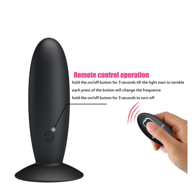 Plug Anal con Control Remoto Color Negro - Imagen 6
