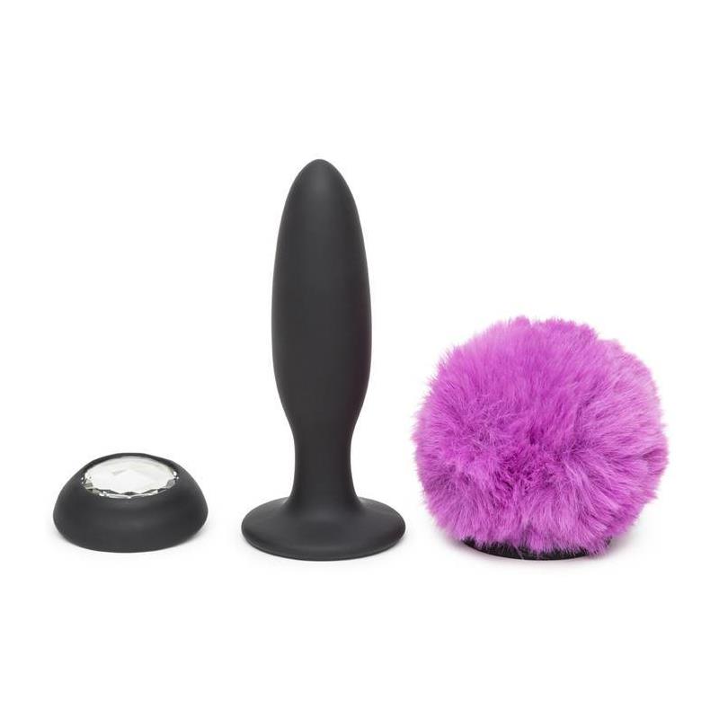 Plug Anal con Vibración Doble Base Púrpura Grande - Imagen 4