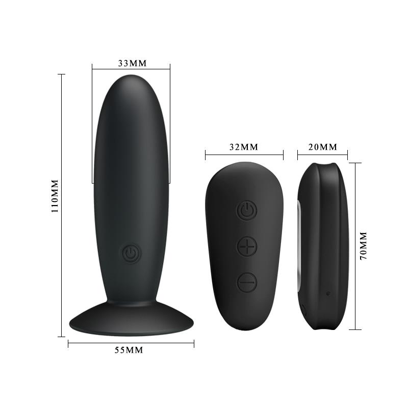 Plug Anal con Vibración y Control Remoto USB - Imagen 3