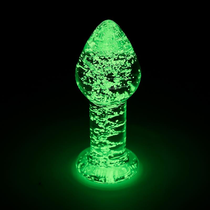 Plug Anal de Cristal que Brilla en la Oscuridad - Imagen 4