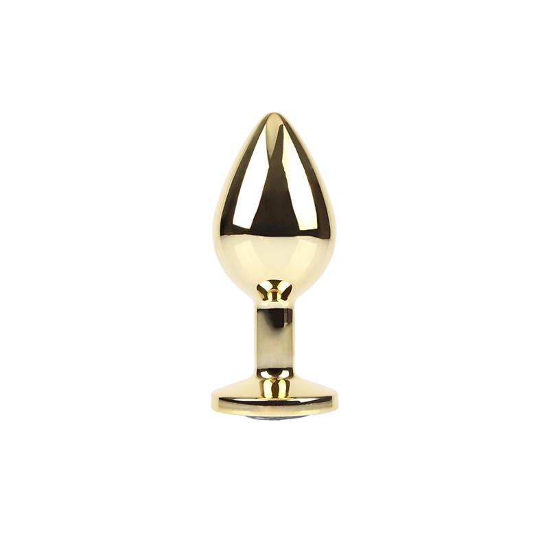 Plug Anal de Metal con Joya Talla M - Imagen 3