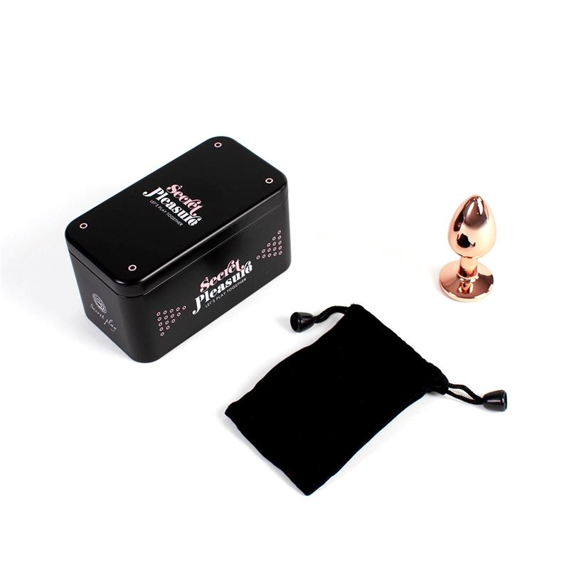 Plug Anal de Metal Rose Gold Talla S - Imagen 3