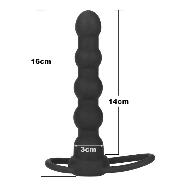 Plug Anal Double Prober con Vibración Negro - Imagen 4