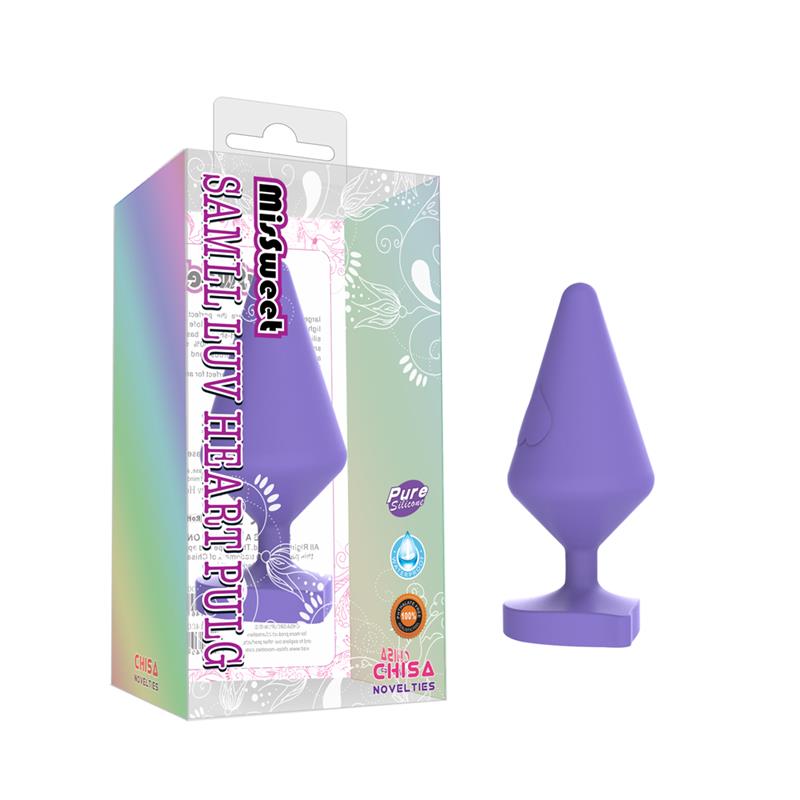 Plug Anal Luv Heart Large Purpura - Imagen 3