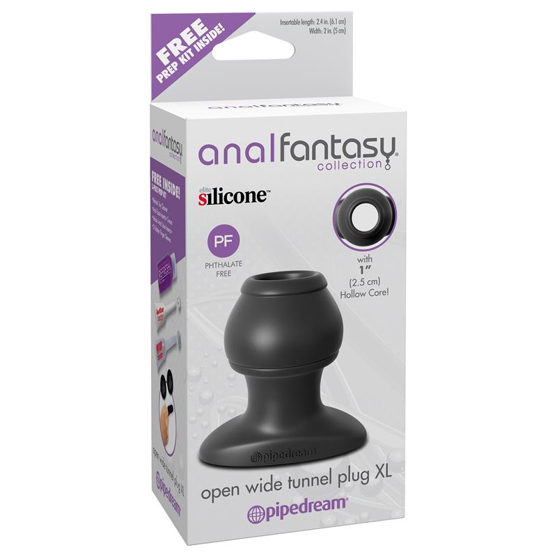 Plug Anal Open Wide Tunnel Plug XL Negro - Imagen 3