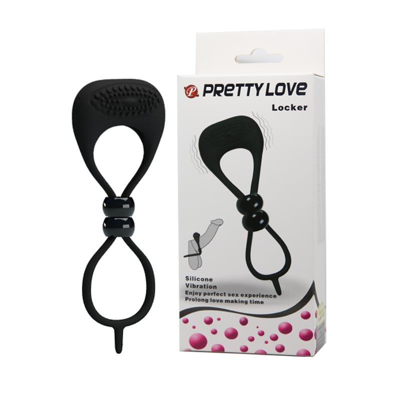 Pretty Love Anillo Vibrador Locker Color Negro - Imagen 6