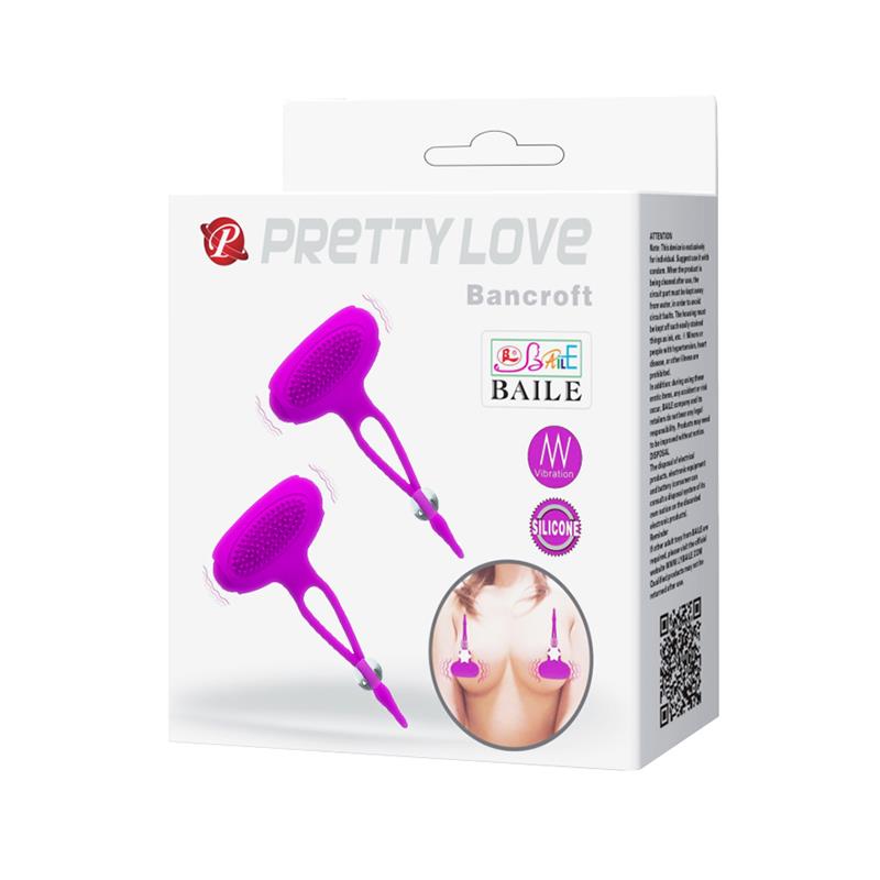 Pretty Love Pinzas para Pezones Bancroft Color Púrpura - Imagen 4