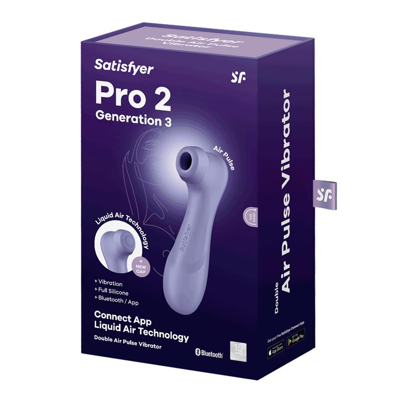 Pro 2 Genera 3 Liquid Air Technology Succión y Vibración APP Connect Lilac - Imagen 3