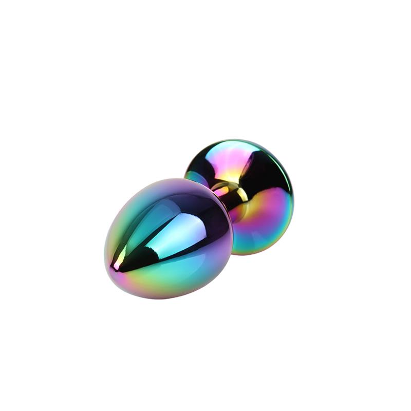 Rainbow Gem Plug Anal multicolor con Joya Talla S - Imagen 3