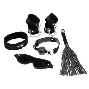 Set de Bondage 6 Piezas Negro