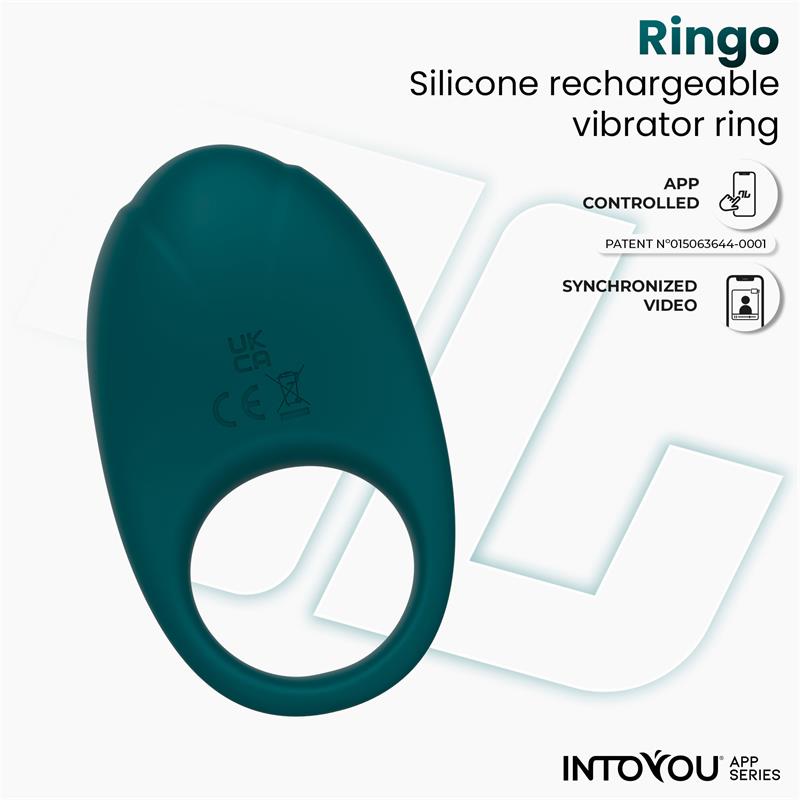 Ringo Anillo Vibrador con APP Unibody Verde - Imagen 4