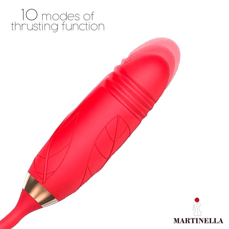Rosa con Succión con huevo con Thrusting USB - Imagen 3