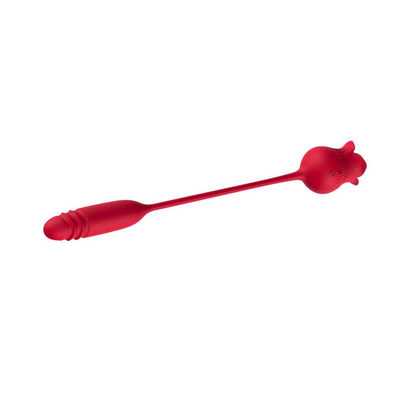 Rosa Vibradora con Licking y Thrusting USB - Imagen 6