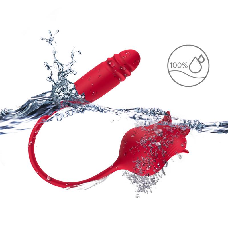 Rosa Vibradora con Licking y Thrusting USB - Imagen 7