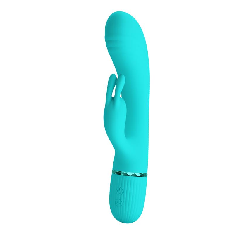Scocco Vibrador con Rabbit Turquesa - Imagen 3